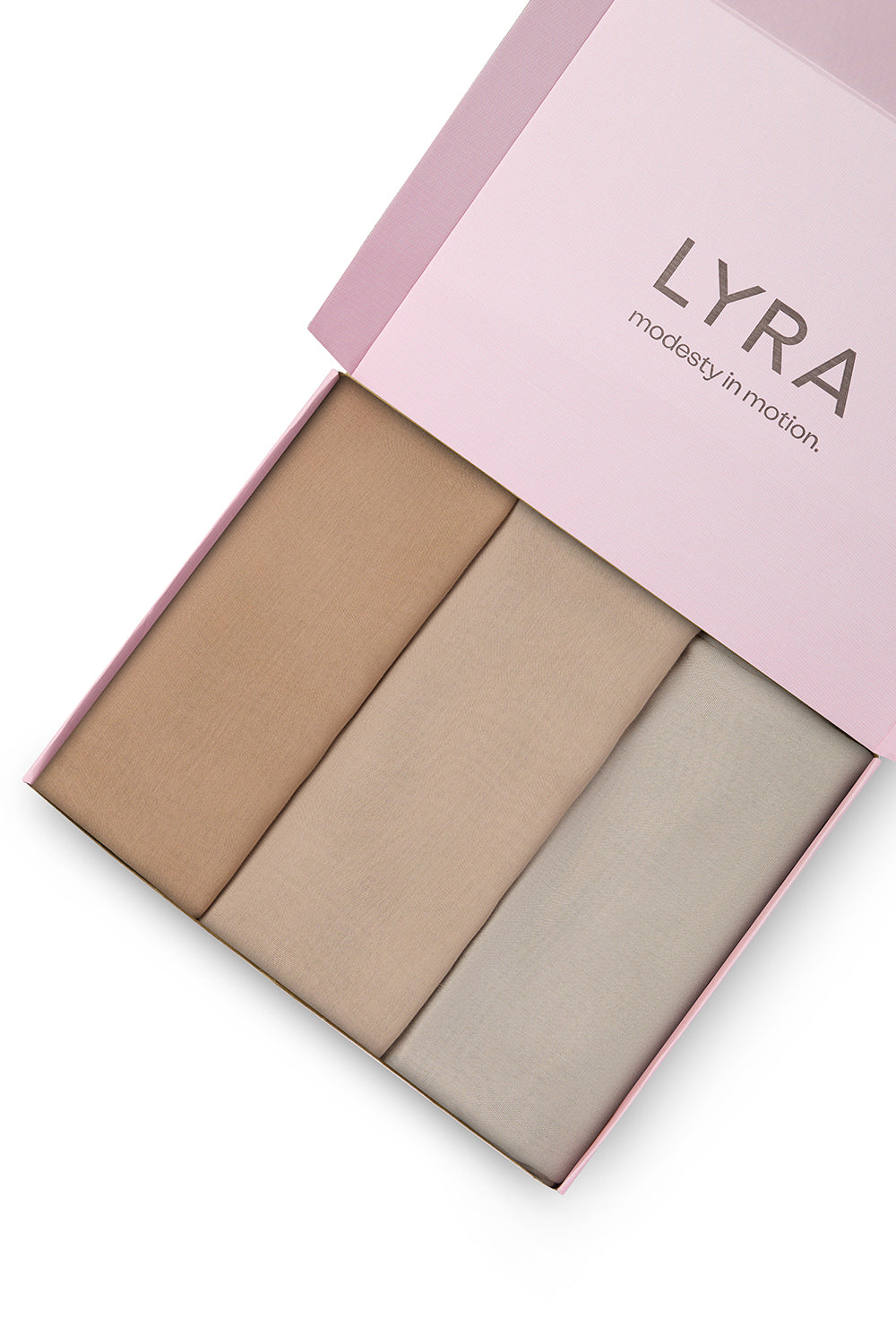 Bamboo Modal Hijab 3 Pack - Hazel, Blush & Stone